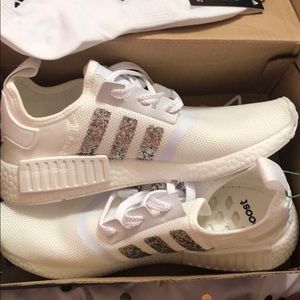 New Adidas White custom tennis shoes